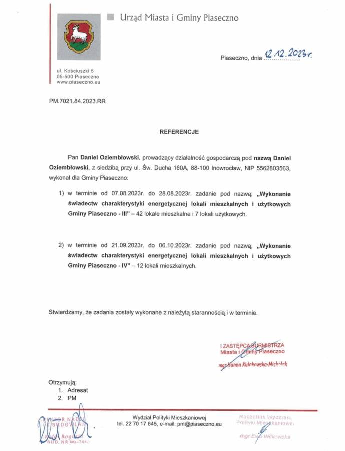 Referencja — Piaseczno
